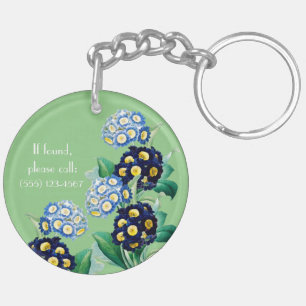 Cowslip Primrose Botanical Key Ring