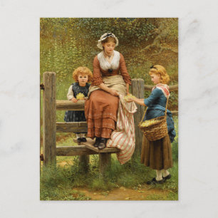 Cowslips by George Dunlop Leslie Postcard