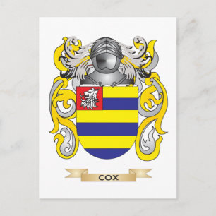 Cox Coat of Arms Postcard