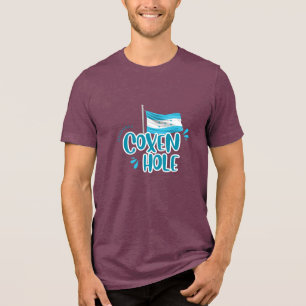 Coxen Hole with Honduras Flag Tri-Blend Shirt