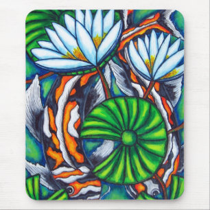 Coy Carp Colourful Mousepad