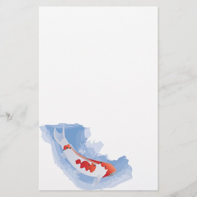 Coy Koi (Digital) Stationery (Front)