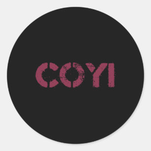 Coyi West Ham Fan Soccer T Shirt Classic Round Sticker