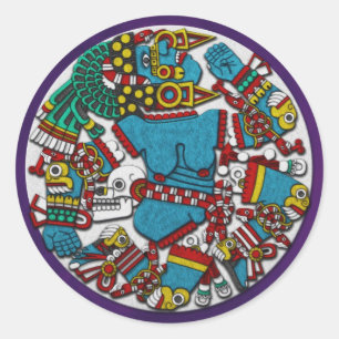 Coyolxauhqui Classic Round Sticker