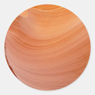 Coyote canyon the wave pattern classic round sticker