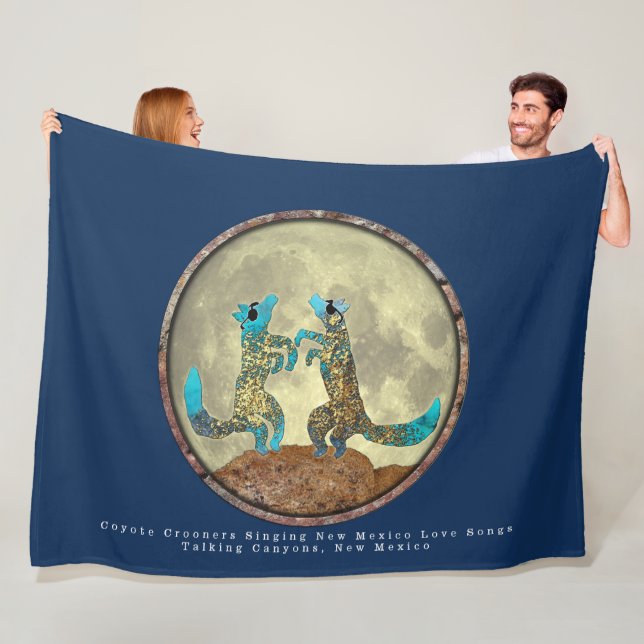 Coyote Crooners Fleece Blanket (In Situ)