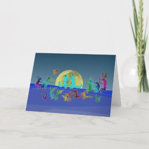 Coyote Crooners Singing New Mexico Love Songs Than Thank You Card