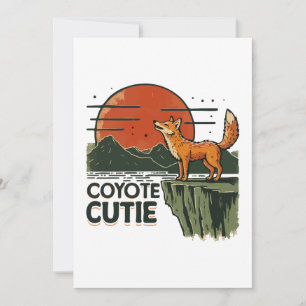 Coyote cutie invitation