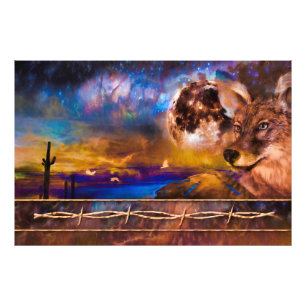 COYOTE DON’T FENCE ME IN! PHOTO PRINT