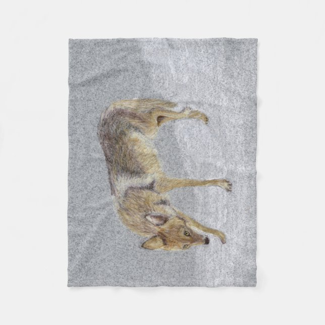 Coyote Fleece Blanket (Front)