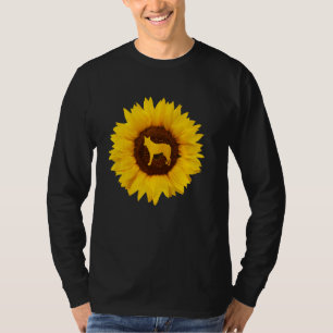 Coyote  For Women Men Wolf Pup Canine Sunflower T-Shirt