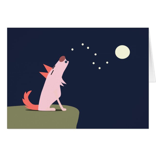 Coyote Howling at the Moon (Front Horizontal)