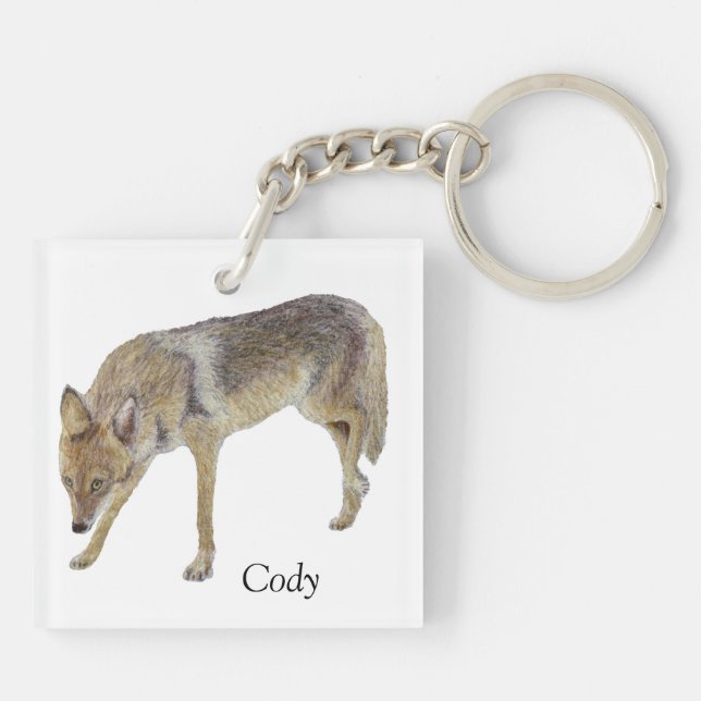 Coyote Keychain (Back)