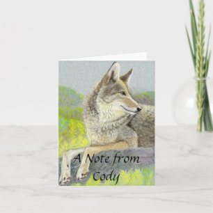Coyote Note Card