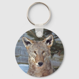 Coyote Portrait Key Ring