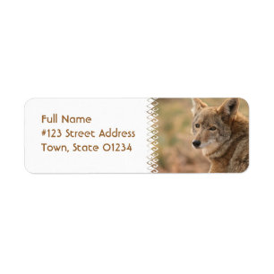 Coyote Return Address Mailing Label Return Address Label