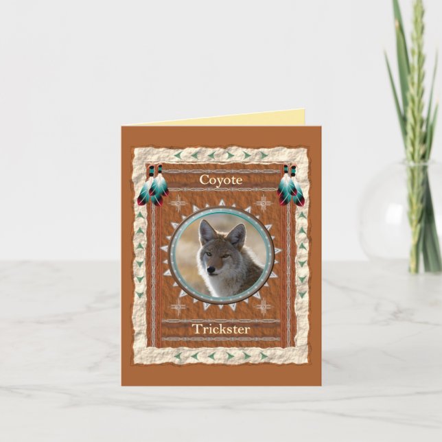 Coyote  Trickster Energy  Card (Front)