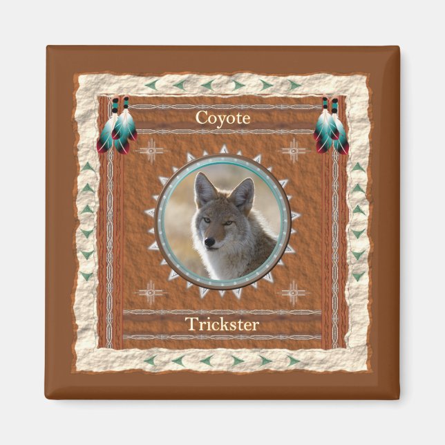 Coyote  Trickster Energy  Magnet (Front)