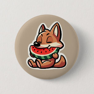 Coyote Watermelon 6 Cm Round Badge