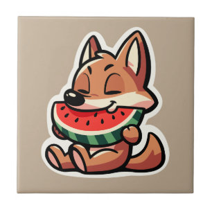 Coyote Watermelon Ceramic Tile
