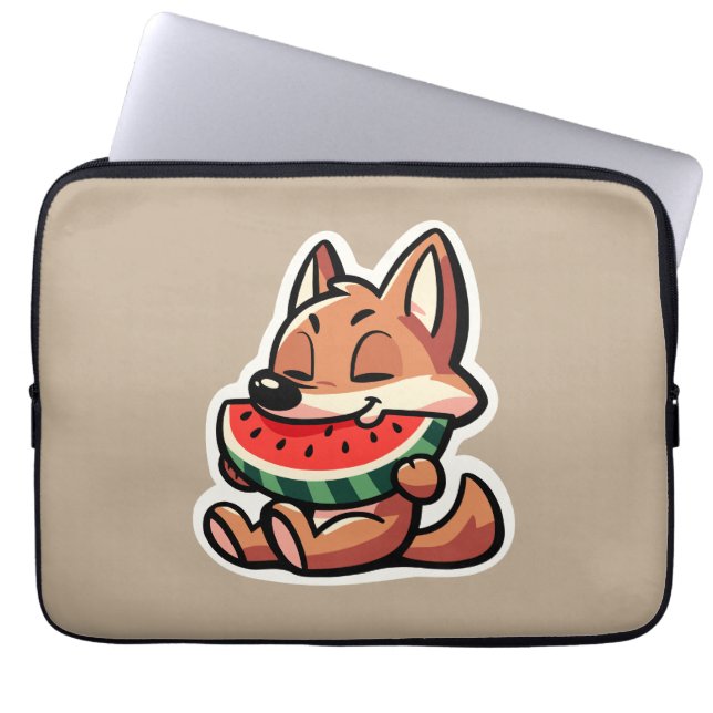 Coyote Watermelon Laptop Sleeve (Front)
