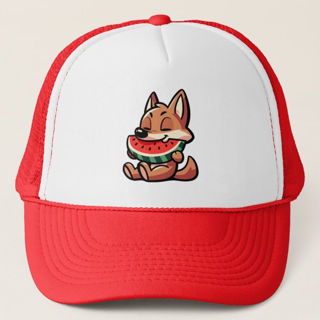 Coyote Watermelon Trucker Hat (Front)
