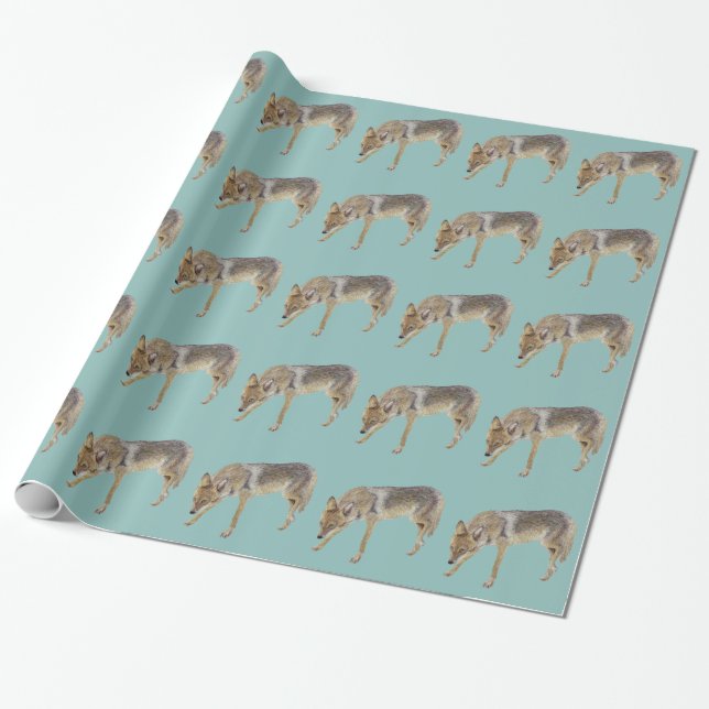 Coyote Wrapping Paper (Unrolled)