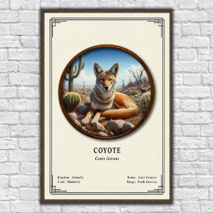 Coyote Zoology Series Poster