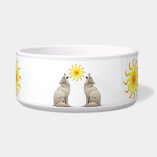 COYOTES HOWLING BENEATH A SOUTHWESTER SUN