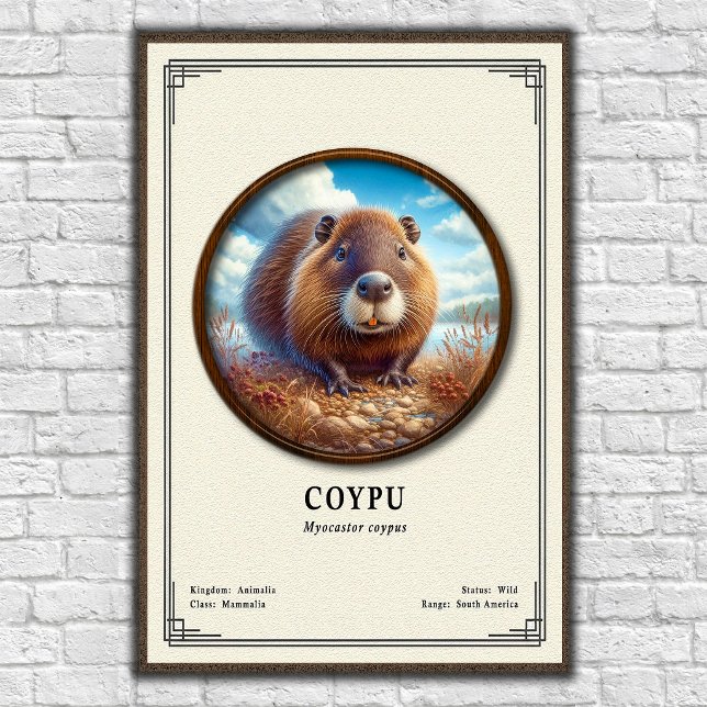 Coypu Zoology Series Poster (Creator Uploaded)