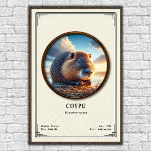 Coypu Zoology Series Poster