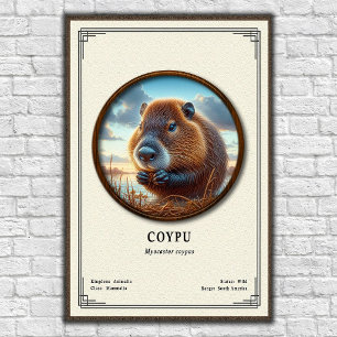 Coypu Zoology Series Poster