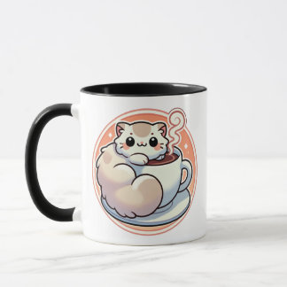 Cozey Cat and Coffee Cup