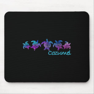 Cozumel Beach Design _ Tribal Turtle Gift Mouse Pad