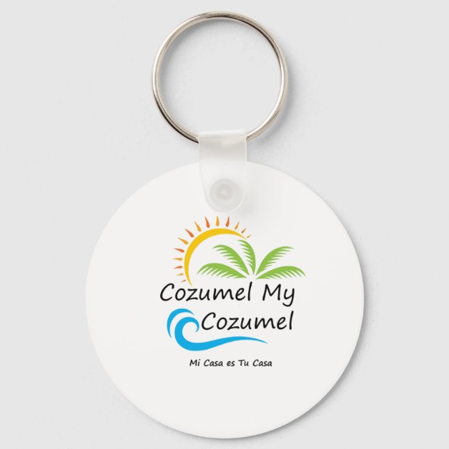 Cozumel Button Keychain (Front)
