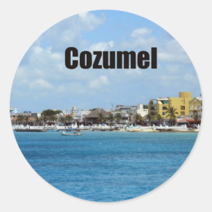 Cozumel Classic Round Sticker