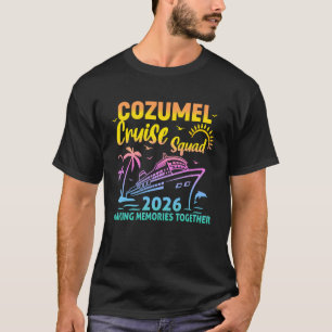 Cozumel Cruise Squad 2026 Tie Dye Matching Family T-Shirt