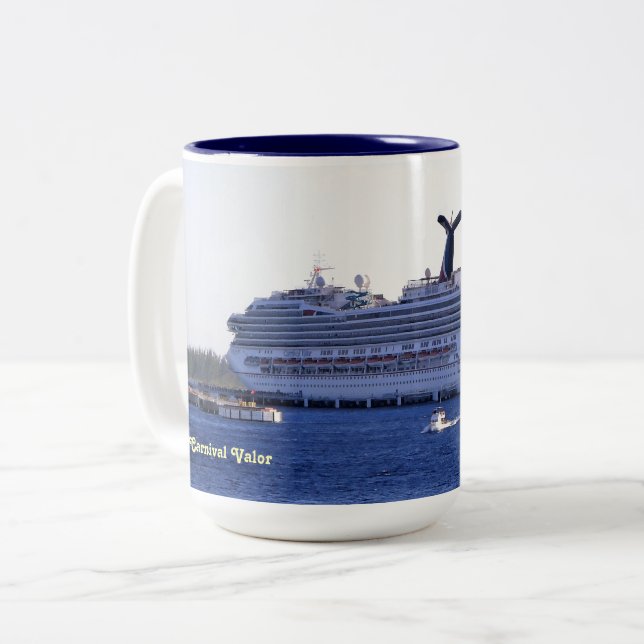 Cozumel Cruise Visit Custom Two-Tone Coffee Mug (Front Left)