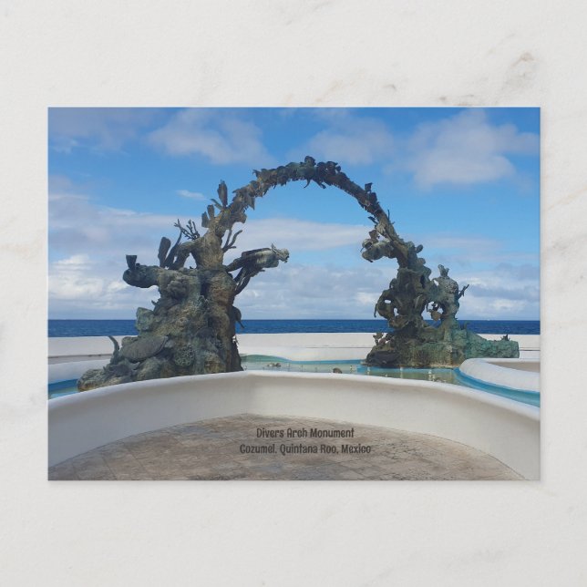 Cozumel Divers Arch Monument Postcard (Front)