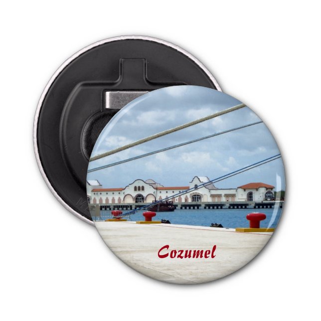 Cozumel Dockside Bottle Opener (Front)