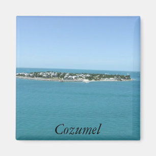 Cozumel Island Blue Water Tropical Magnet
