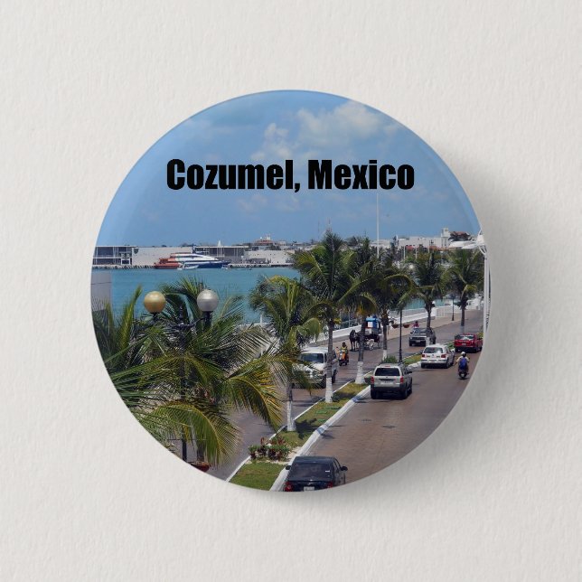 Cozumel, Mexico 6 Cm Round Badge (Front)