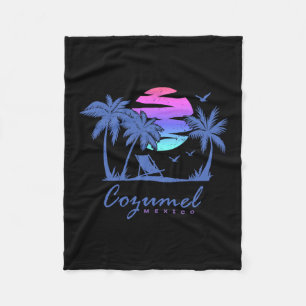 Cozumel Mexico Beach Vacation Spring Break Honeymo Fleece Blanket