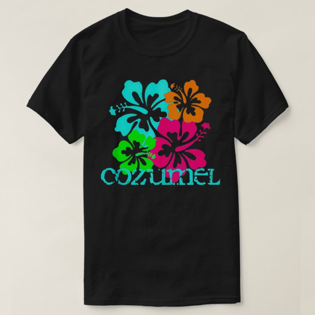 Cozumel Mexico Island Beach Tropical Travel Surf O T-Shirt (Design Front)