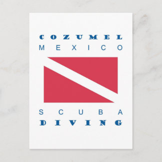 Cozumel Mexico Scuba Dive Postcard