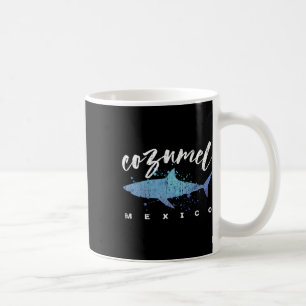 Cozumel Mexico Shark Scuba Diver Spring Break Vaca Coffee Mug