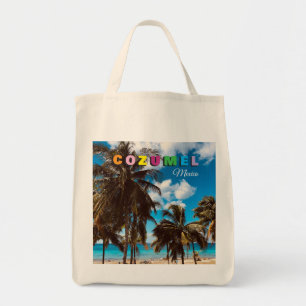 Cozumel Mexico Souvenir Market Tote Bag