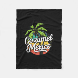 Cozumel Mexico Vacation Fleece Blanket