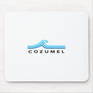Cozumel Mexico Waves Vintage Mens Womens Girls Boy Mouse Pad