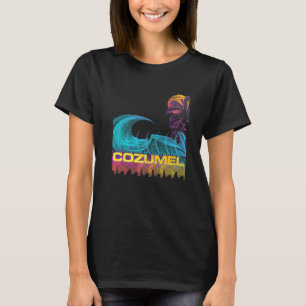 Cozumel  Retro 80s Style Vintage Vaporwave Surf T-Shirt